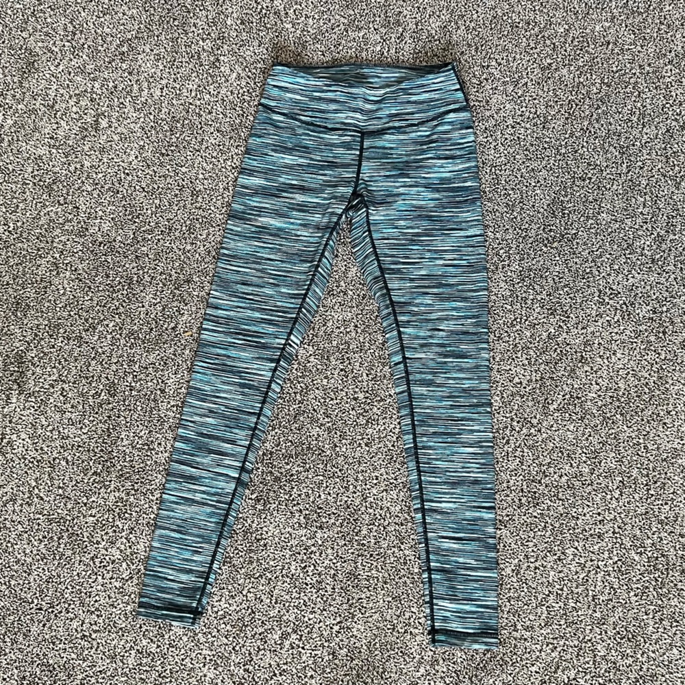 Zella Blue Cosmic Space Dye Full Length Leggings
